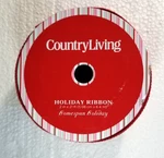 Country Living Homespun Holiday Ribbon 2" 21 Feet Textured Dot Design. Fixed Price $14.99.