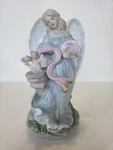 Christmas Angel & Cat Musical Figurine "joy To The World" Holiday Decor Vintage. Fixed Price $14.99.