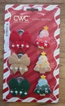 Cwc Magnetic Bag Clips Christmas Trees & Bows Set Of 6. Fixed Price $10.95.