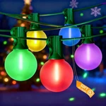 50FT Outdoor Globe String Lights, Led G40 Colored Christmas With 27 Sh.... Fixed Price $44.69.