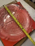 Mikasa Heavy Crystal Holiday Bells Hostess Platter Nice RC197/516 14 3/4". Fixed Price $14.99.