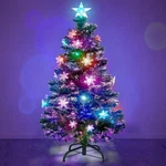 4-FT Pre-lit Led Fiber Optic Color Changing Snowflake Christmas Tree Home Decor. Fixed Price $59.98.