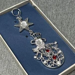 Unique Jeweled Snowman Ornament Star Swirl Top Christmas Holiday Decor Banberry. Fixed Price $10.00.