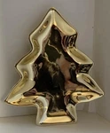 Studio Nova Christmas Tree Candy Dish Shine Gold 7 1/2" Kt 300 500. Fixed Price $19.78.