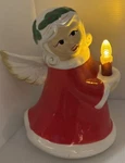 Mr Christmas Ceramic Angel Holding Candle Nostalgic 12.5 Battery Operated Timer. Fixed Price $22.49.