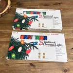 Home Accents 25 Multicolor Christmas String Light Set Lot Tested. Fixed Price $23.65.