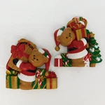 X2 Burwood Christmas Bears Wall Hanging Plaques Sled Presents Tree 3286-1B &. Fixed Price $19.97.
