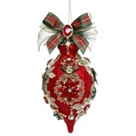 Mark Roberts Christmas 2024 King's Jewel Fancy Finial Ornament 8" Red Frosted. Fixed Price $129.95.