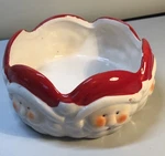 Vintage Royal Norfolk Christmas Santa Holiday Ceramic Candy Nut Dish Bowl Decor. Fixed Price $10.00.