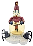 Vtg Russ Berrie Christmas Sampler Globe Snowman Skater Jingle Bells. Fixed Price $21.95.