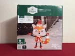 Holiday Time Light-up Fox Santa Claus Led Christmas Decoration 30IN New. Fixed Price $54.99.