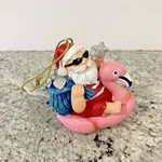 Midwest Gifts Ganz Santa Flamingo Float W/ Bag Shells Christmas Ornament. Fixed Price $13.97.