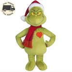 19" Stuffed Grinch Holiday Greeter With Light-up Heart Decoration-freeship. Fixed Price $30.00.