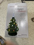 Ceramic Light Up Christmas Tree 7.5 Multicolor Bulbs Timer Green Vintage Style. Fixed Price $16.97.
