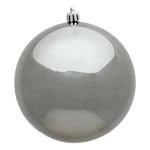 Vickerman 4" Plastic Ball Ornaments Shiny Pewter (set Of 6). Fixed Price $37.01.
