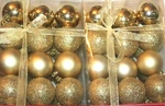 Trim Home Shatterproof Ornaments Gold Glitter Christmas Holiday Balls 60 Ct. Fixed Price $14.98.
