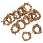 Group Of 12 Natural Dried 2" Mini Grapevine Wreaths. Fixed Price $15.16.