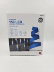 Ge Staybright 150 Led Icicle-style Lights Blue With White Wire #5270932. Fixed Price $19.99.