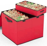 144 Count - 3" Christmas Ornament Storage Box, Holiday Organizer. Fixed Price $24.95.
