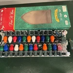 Trim Home Indoor Outdoor 25 Multi-color Christmas Light Set 7 1/2 Missing. Fixed Price $19.99.