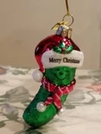 Brand New Kurt S. Adler Noble Gems Christmas Pickle Glass Ornament. Fixed Price $12.90.