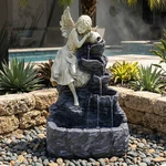 Angel Falls Solar Water Fountain With Battery/led Lights - 29 By Sunnydaze. Fixed Price $299.00.