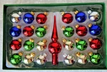 Kurt Adler Ksa European Style Glass Christmas Ornaments Set Of 25 - Nos. Fixed Price $14.99.