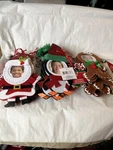 Photo Christmas Ornaments 6 Santa, 8 Penguin 7 Gingerbread Men. 21 Total. Fixed Price $28.00.