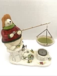 Yankee Candle Christmas Polar Bear Penguin Ice Fishing Tart Warmer Holder. Fixed Price $19.00.