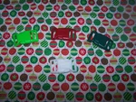 Wet Nose Designs Christmas Ornaments On White Dog Collar Holiday Color Buckle. Fixed Price $12.98.