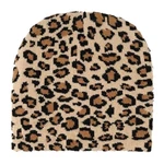 Tan Brown Black Leopard Spot Winter Animal Print Cap Beanie Stocking Hat. Fixed Price $9.95.