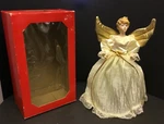 Roman Angel Tree Topper 11 Cream Gold Wings Trim Lace Christmas Decor. Fixed Price $18.00.