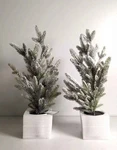 Threshold 22" Artificial Christmas Faux Tree With White Snow Spotted Decor 2PACK. Fixed Price $18.99.