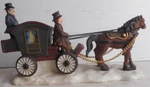 Home Accents Canterbury Lane Horse Drawn Carriage For Christmas Village 6-1/2". Fixed Price $12.95.
