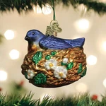 Old World Christmas Bird In Nest Glass Ornament 16130. Fixed Price $19.88.