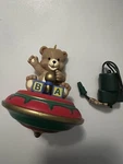 Vintage Christmas 1989 Noma Ornamotion Teddy Bear Top Ornament Holiday Toys New. Fixed Price $9.95.