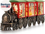 Train Snow Globe Christmas Lantern With Auto 6H Timer And Manual Glit. Fixed Price $50.57.