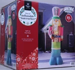Gemmy Holiday Christmas 10 Ft Pink Nutcracker Airblown Inflatable Nib. Fixed Price $199.99.
