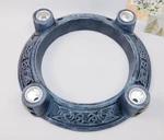 Abbey Press Advent Wreath Candle Holder Ring Celtic Stone 12" Unused Box. Fixed Price $38.95.