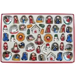 Kurt Adler Petite Treasures Wooden Mini Christmas Ornament Set Of 48 Pieces. Fixed Price $22.51.