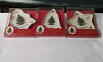 Lot Of 3 Spode Christmas Tree Trinket Or Nut Dishes Nib Celebrate Joy. Fixed Price $14.99.