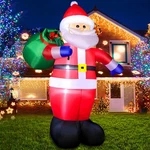 6 Ft Inflatable Santa Claus Decoration With Led Lights For Yard. Fixed Price $33.31.