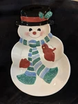 Hallmark Snowman Platter. Fixed Price $12.95.