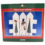 Kurt S. Adler Snowtown Snowman Picket Fence Tabletop Christmas Display. Fixed Price $18.70.