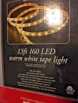 Christmas Trim Home 13FT 160 Led Warm White Tape Light. Fixed Price $17.99.