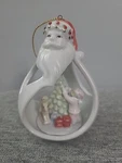 Appletree Design Christmas Ornament Santa Around Tree, Child, & Toys. Fixed Price $5.00.