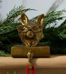 Accent Decor Eric + Eloise Fox Whimsical Bronze Metal Christmas Stocking Holder. Fixed Price $55.00.
