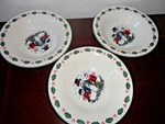 Gooddeal Ceramic Christmas Snowman Family Soup Salad Bowl 7". Fixed Price $14.99.