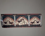 Tapestry Table Runner, Manual Woodworkers & Weavers 36 X12 Raphael Angels. Fixed Price $13.58.