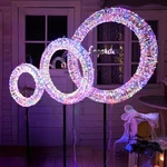 Apluschoice Pre-lit Led Lighted Christmas Wreath Decoration 3 Pcs Outdoor Yard. Fixed Price $109.90.